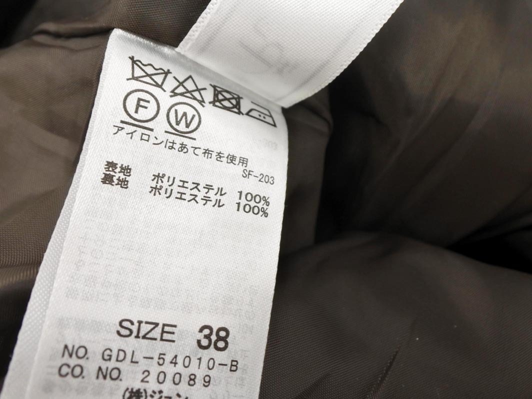 Rope Picnic ロペピクニック フード ジップアップ コート size38/ダークブラウン ◇■ ☆ fkc5 レディース_画像7