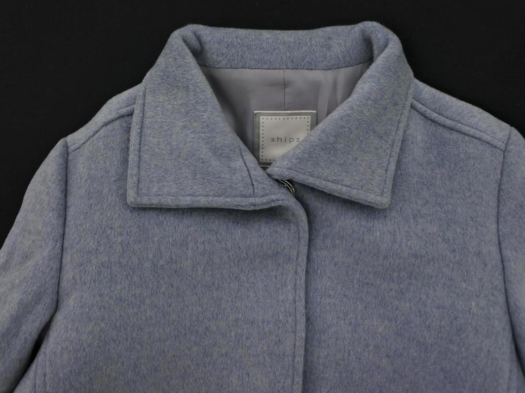 SHIPS シップス カシミヤ混 ジャケット sizeM/ブルーグレー ◇■ ☆ fkc6 レディース_画像2