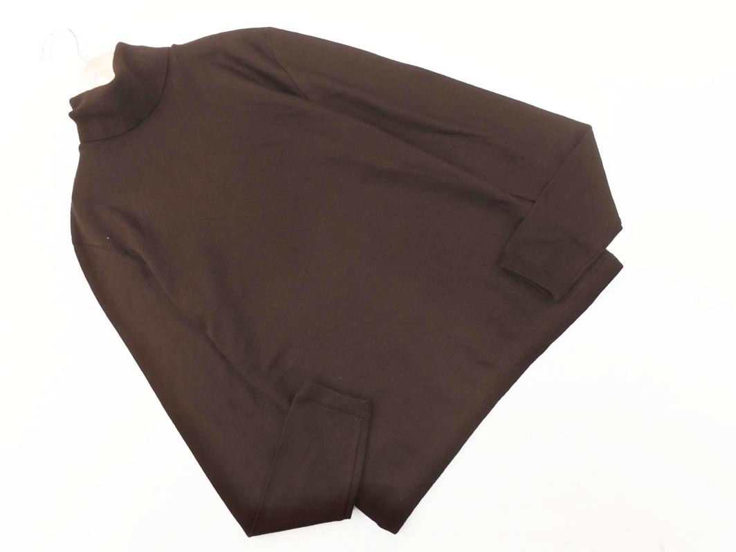 BURBERRY バーバリー ウール100% タートルネック ニット セーター sizeM/茶 ◇■ ☆ fkc6 レディース_画像1