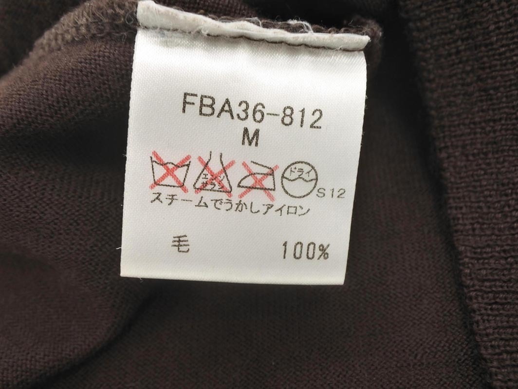 BURBERRY バーバリー ウール100% タートルネック ニット セーター sizeM/茶 ◇■ ☆ fkc6 レディース_画像8