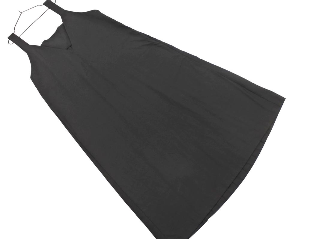 MAYSON GREY メイソングレイ Vネック ロング ジャンパー スカート size2/黒 ■■ ☆ fkc6 レディース_画像1