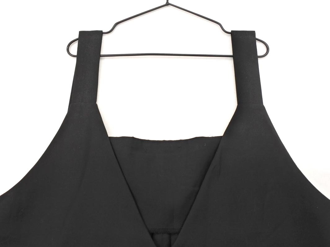 MAYSON GREY メイソングレイ Vネック ロング ジャンパー スカート size2/黒 ■■ ☆ fkc6 レディース_画像3