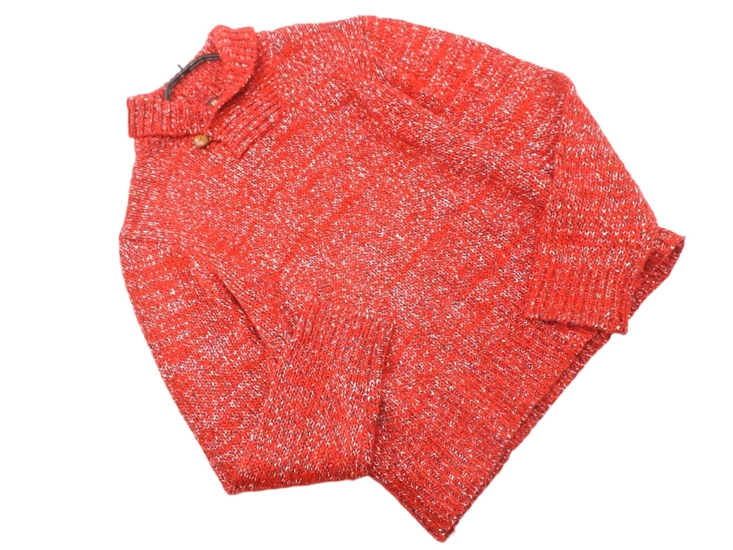 TAKEO KIKUCHI タケオキクチ ボタン付 ニット セーター size4/赤 ◇■ ☆ fkc6 メンズ_画像1