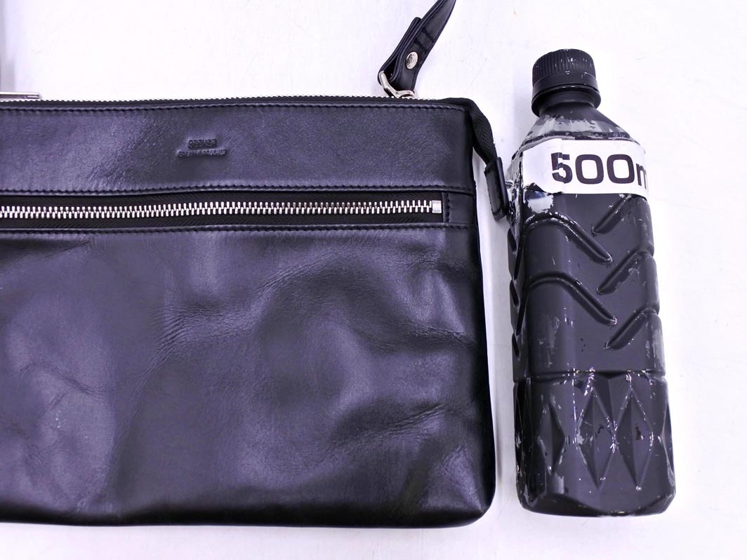 SEEKER シーカー レザー ショルダー バッグ 黒 ■■ ☆ fkc6 メンズ_画像2