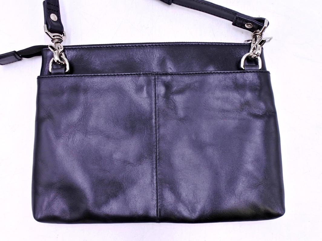 SEEKER シーカー レザー ショルダー バッグ 黒 ■■ ☆ fkc6 メンズ_画像3