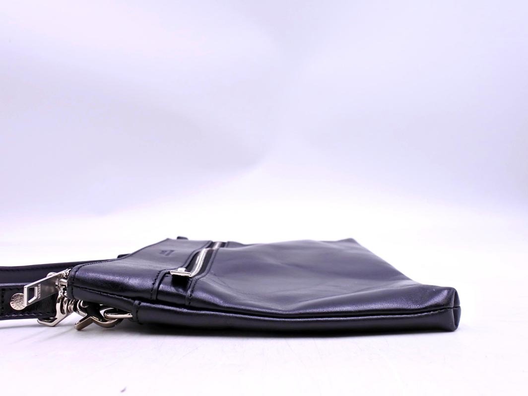 SEEKER シーカー レザー ショルダー バッグ 黒 ■■ ☆ fkc6 メンズ_画像4
