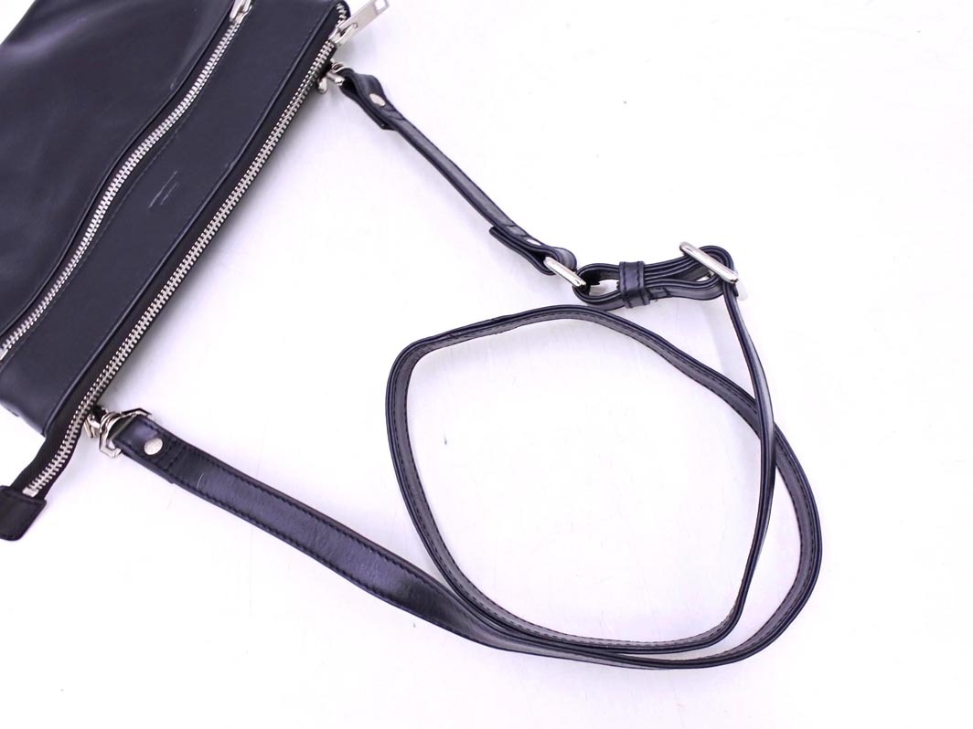 SEEKER シーカー レザー ショルダー バッグ 黒 ■■ ☆ fkc6 メンズ_画像5