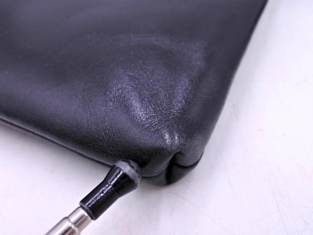 SEEKER シーカー レザー ショルダー バッグ 黒 ■■ ☆ fkc6 メンズ_画像8