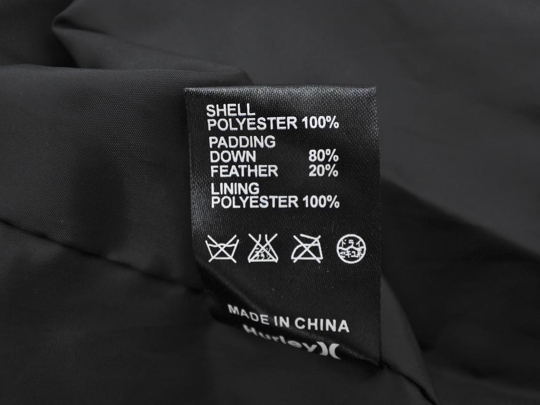 Hurley Harley проверка капот пуховик sizeM/ темно синий *# * fkc6 мужской 