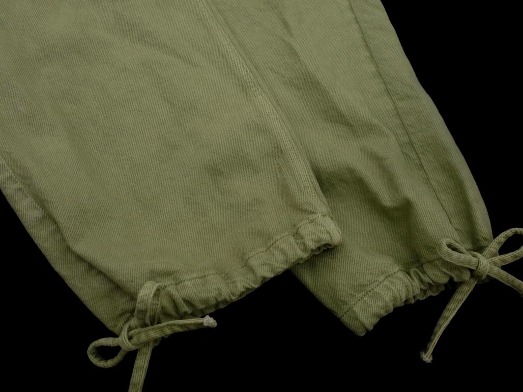 新品 ZARA ザラ ドロストリボン パンツ sizeL/カーキ ■■ ☆ fkc6 レディース_画像2