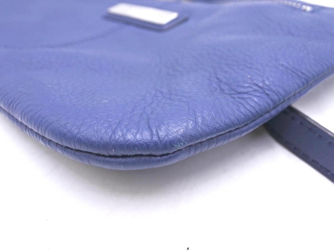 Calvin Klein カルバンクライン レザー ショルダー バッグ 青 ■■ ☆ fkc6 レディース_画像6