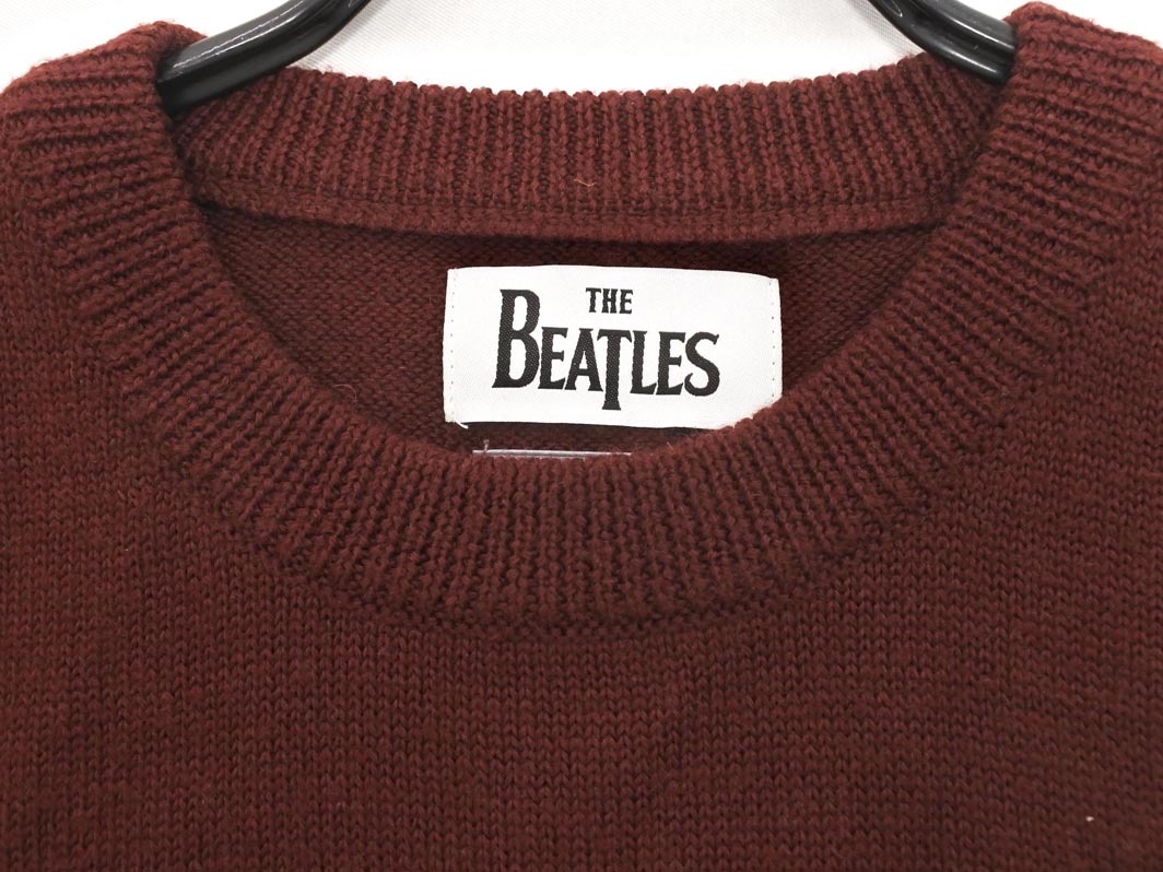 SHIPS シップス THE BEATLES ウール混 ニット セーター sizeL/茶 ◇■ ☆ fkc6 メンズ_画像3