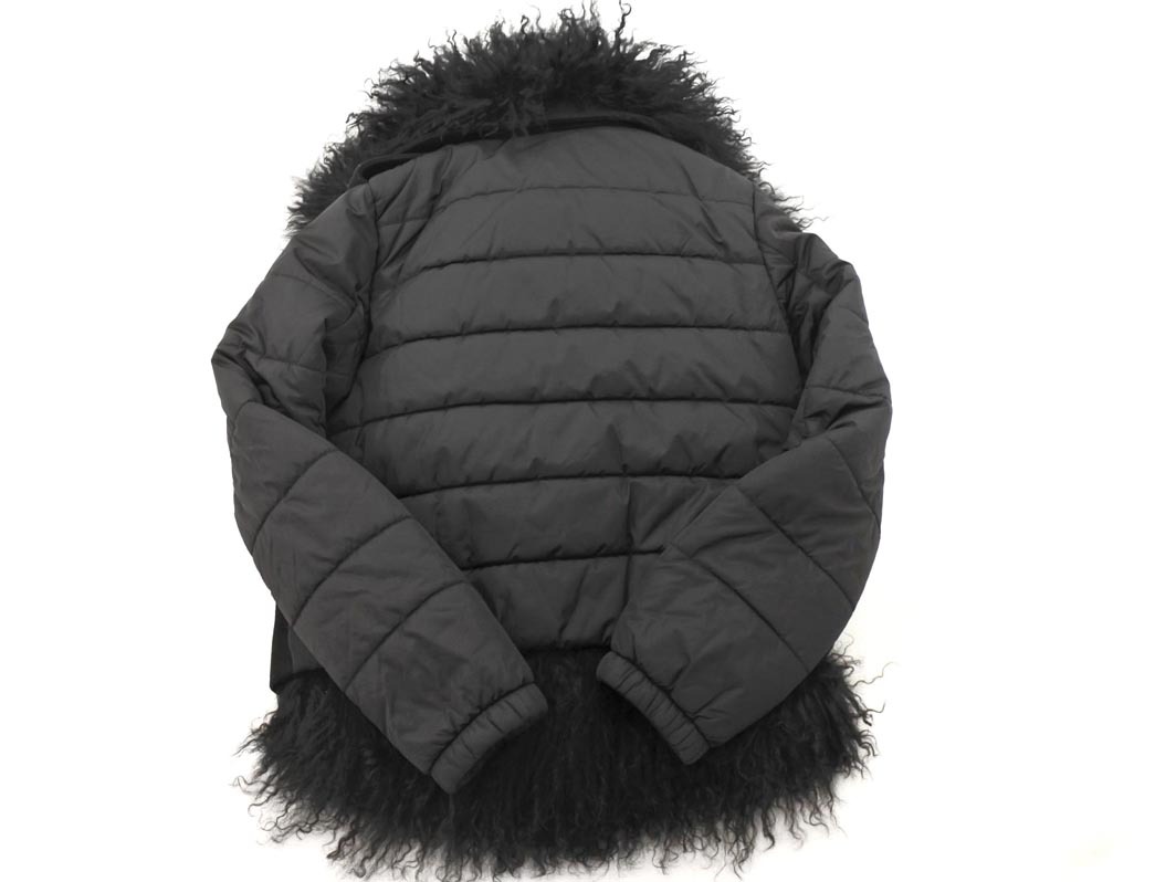 N 21 ヌメロ ヴェントゥーノ ウール混 マルチWAY ライダース ジャケット size40/黒 ◇■◎ ☆ fkc7 レディース_画像5