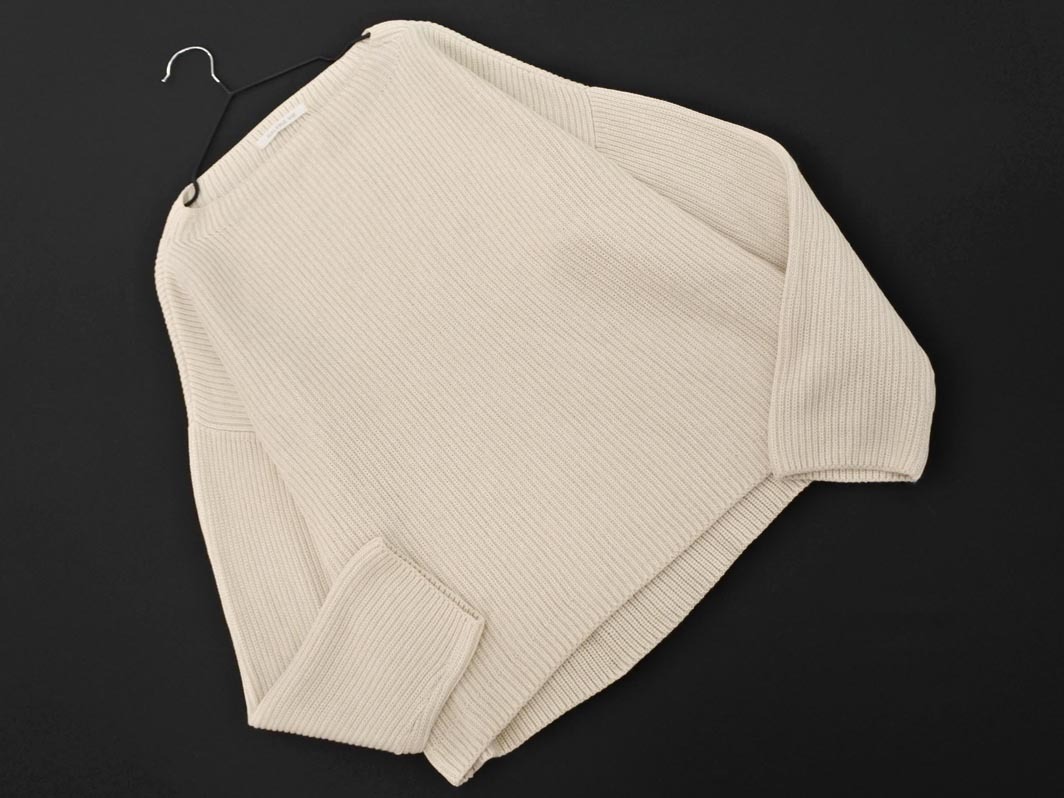 GALERIE VIE ギャルリーヴィー トゥモローランド ボートネック ニット セーター sizeS/オフホワイト ■◇ ☆ fkc7 レディース_画像1