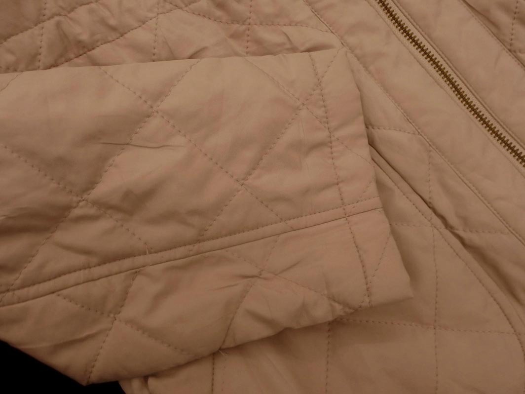 ブルーレーベル クレストブリッジ フード 付き ノーカラー キルティング ジャケット size36/ベージュ ◇■◎ ☆ fkc7 レディース_画像3