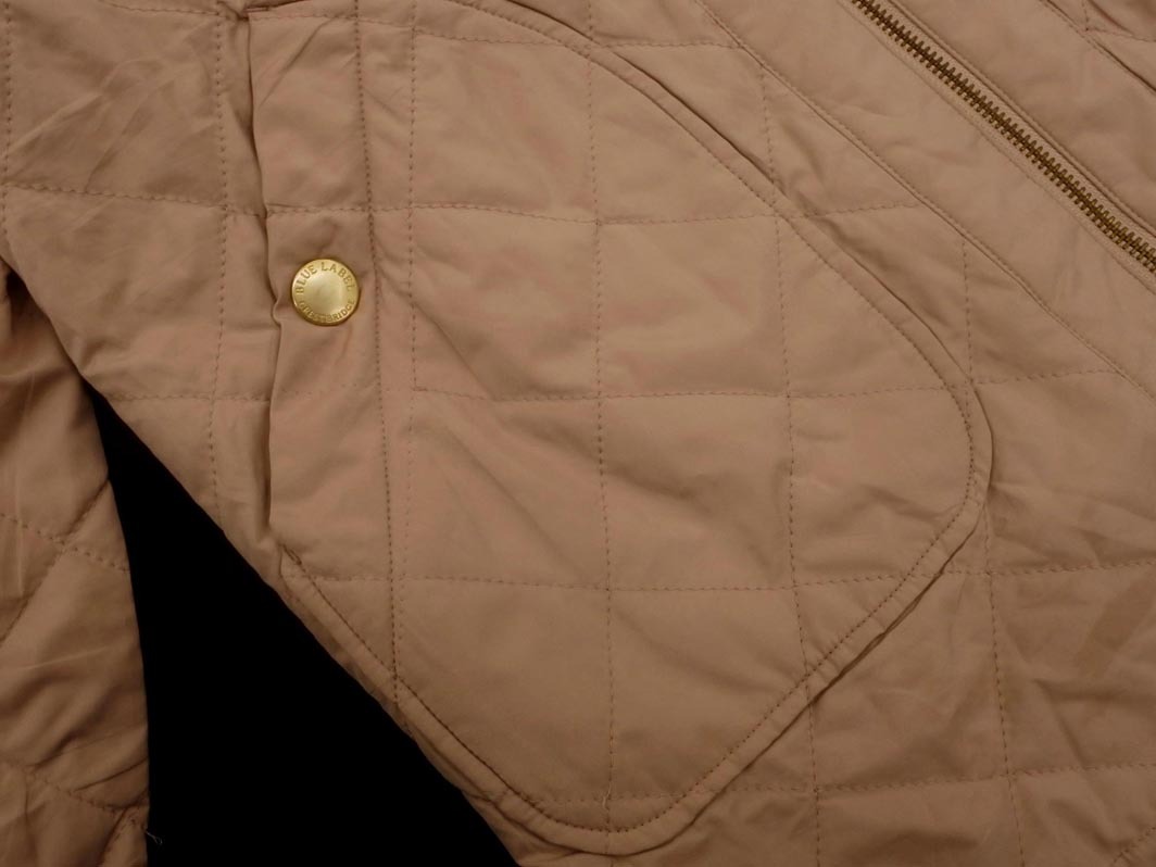 ブルーレーベル クレストブリッジ フード 付き ノーカラー キルティング ジャケット size36/ベージュ ◇■◎ ☆ fkc7 レディース_画像5