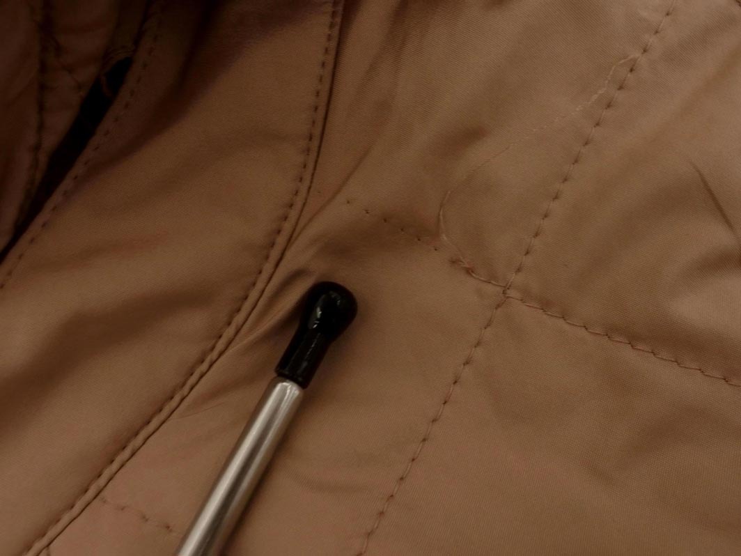 ブルーレーベル クレストブリッジ フード 付き ノーカラー キルティング ジャケット size36/ベージュ ◇■◎ ☆ fkc7 レディース_画像6