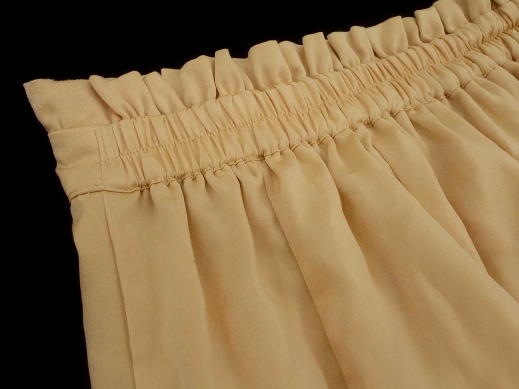 MAJESTIC LEGON マジェスティックレゴン サテン ロング スカート sizeM/ベージュ ■■ ☆ fkc7 レディース_画像7