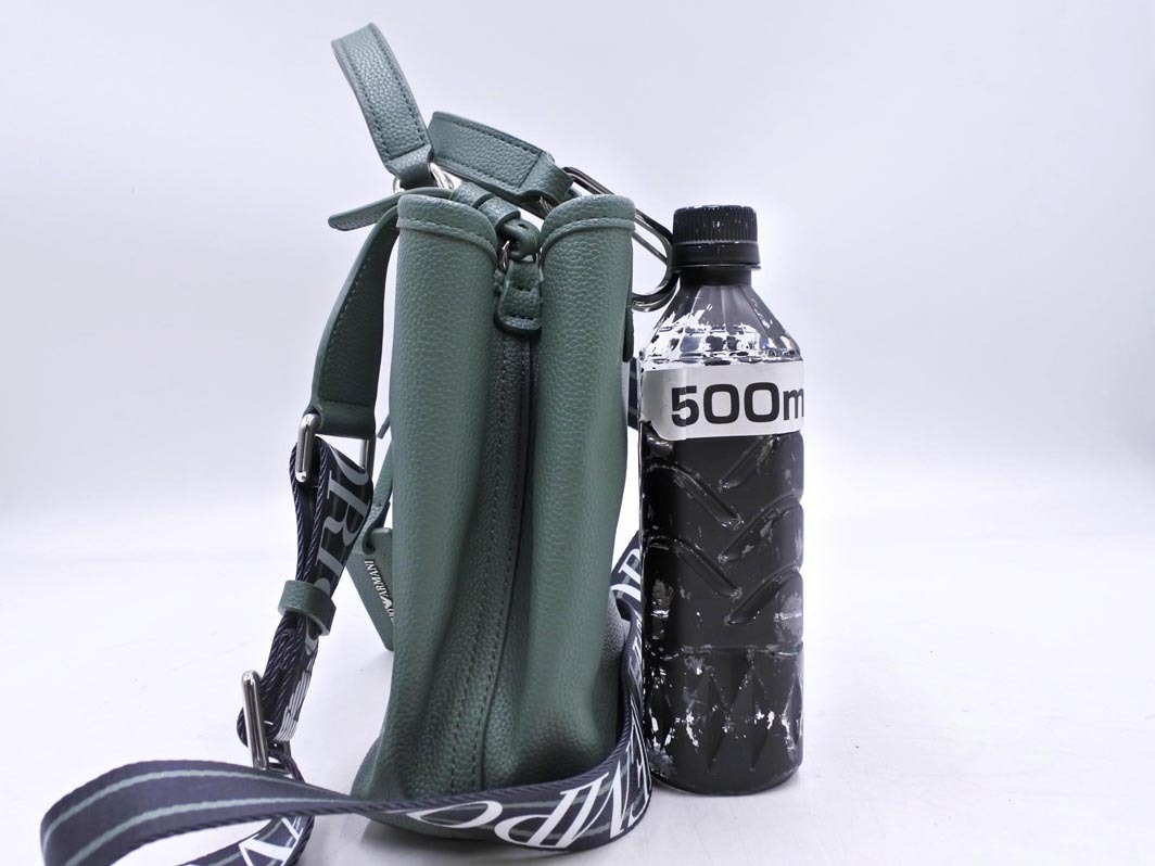 EMPORIO ARMANI エンポリオアルマーニ CAPSULE 2WAY ショルダー バッグ 緑 ■■◎ ☆ fkc7 レディース_画像3