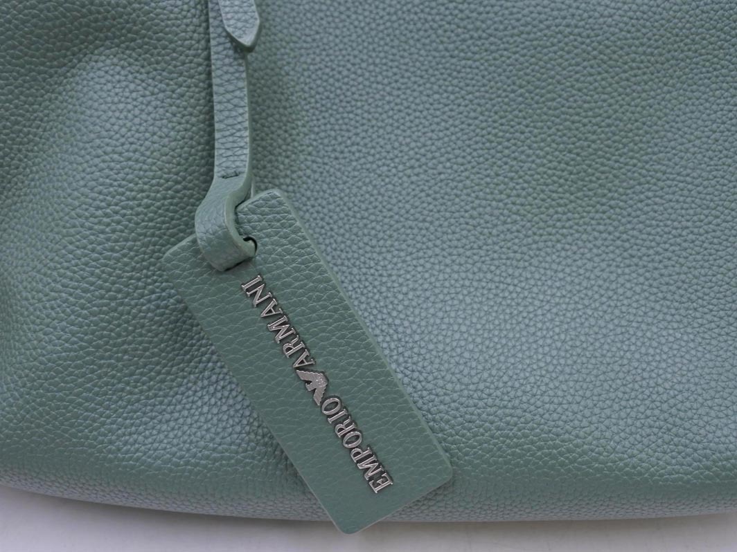 EMPORIO ARMANI エンポリオアルマーニ CAPSULE 2WAY ショルダー バッグ 緑 ■■◎ ☆ fkc7 レディース_画像7