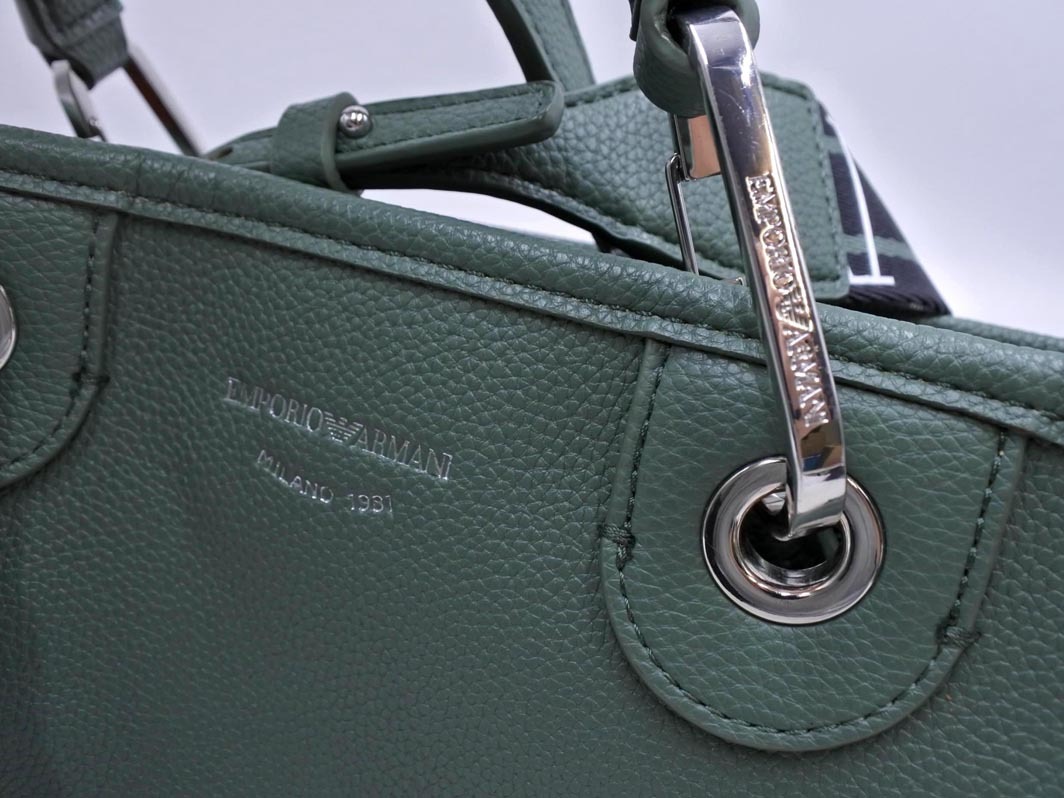 EMPORIO ARMANI エンポリオアルマーニ CAPSULE 2WAY ショルダー バッグ 緑 ■■◎ ☆ fkc7 レディース_画像8