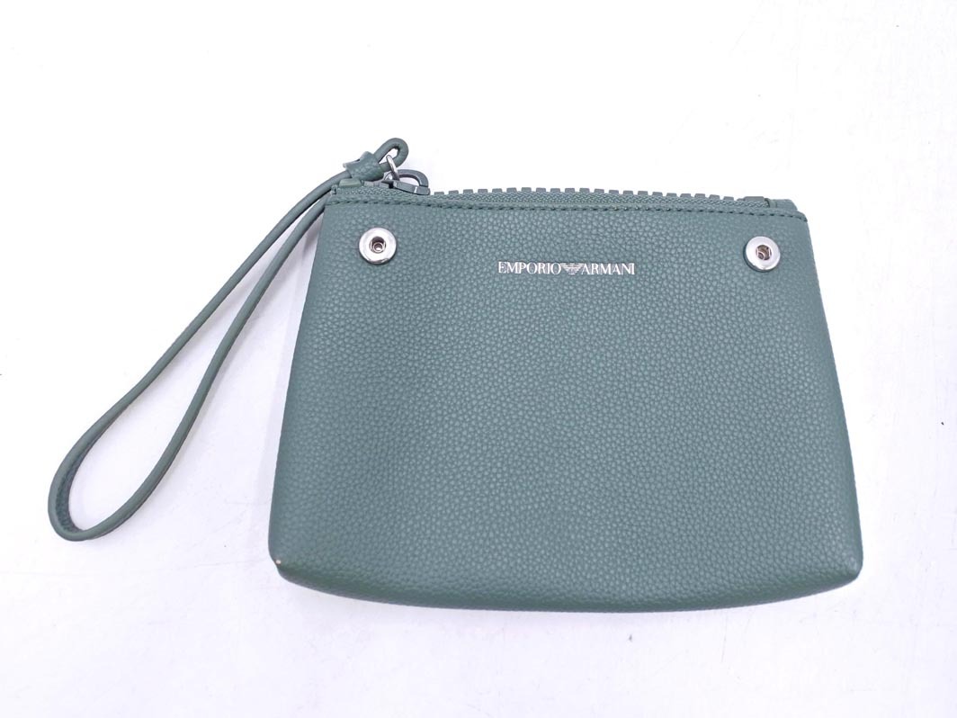 EMPORIO ARMANI エンポリオアルマーニ CAPSULE 2WAY ショルダー バッグ 緑 ■■◎ ☆ fkc7 レディース_画像10