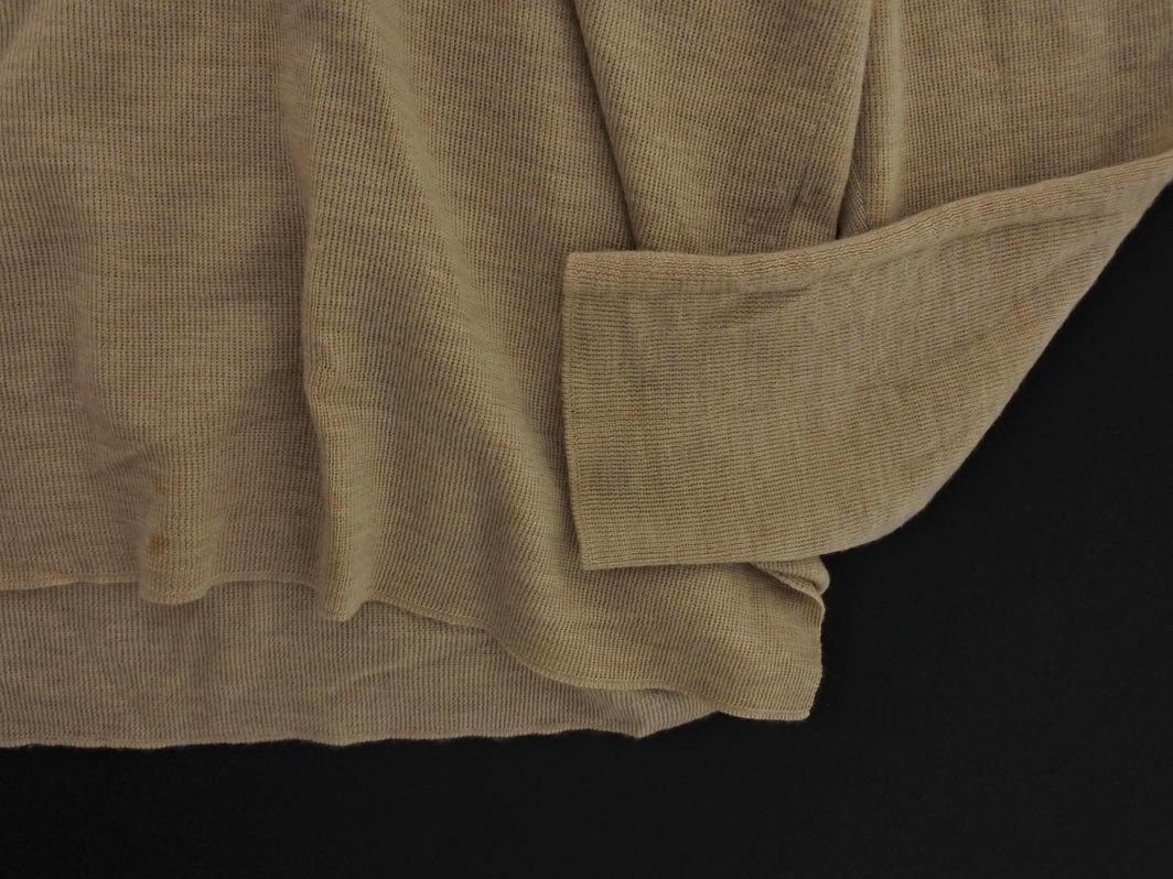 ISSEY MIYAKE イッセイミヤケ ウール100% タートルネック ニット セーター size2/ベージュ ◇■ ☆ fkc7 レディース_画像2