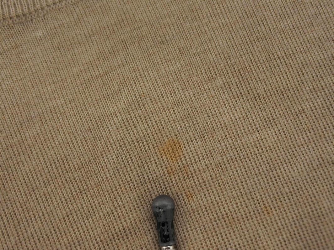 ISSEY MIYAKE イッセイミヤケ ウール100% タートルネック ニット セーター size2/ベージュ ◇■ ☆ fkc7 レディース_画像4