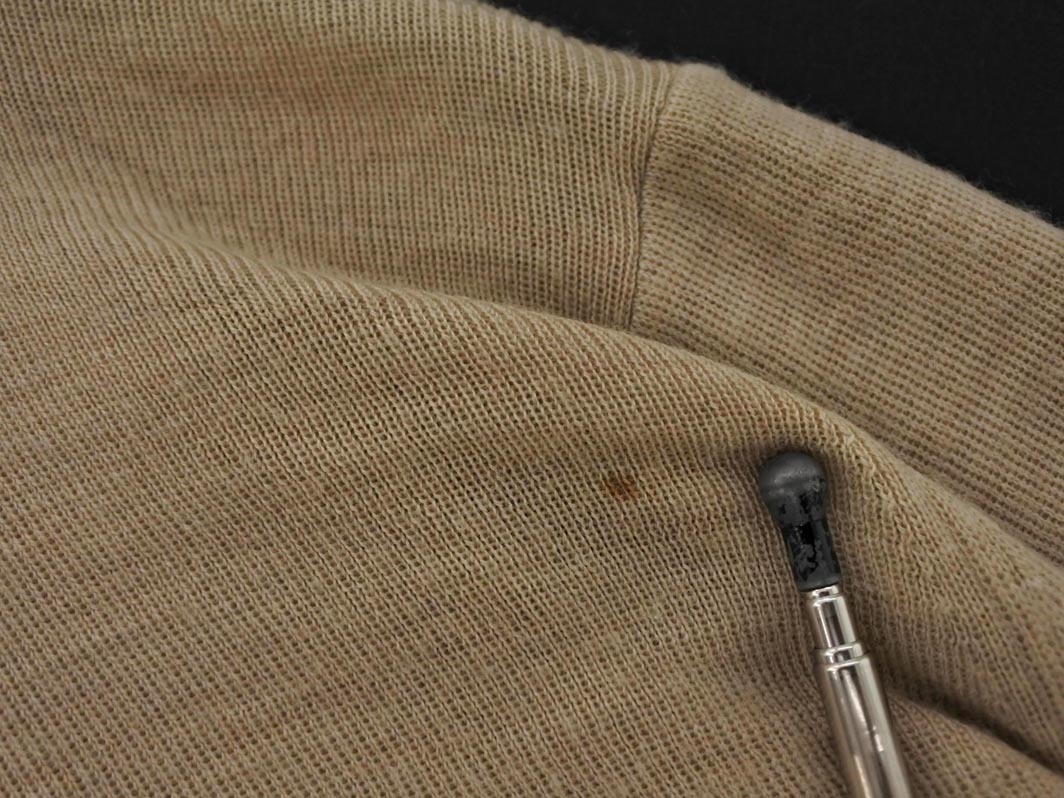 ISSEY MIYAKE イッセイミヤケ ウール100% タートルネック ニット セーター size2/ベージュ ◇■ ☆ fkc7 レディース_画像5