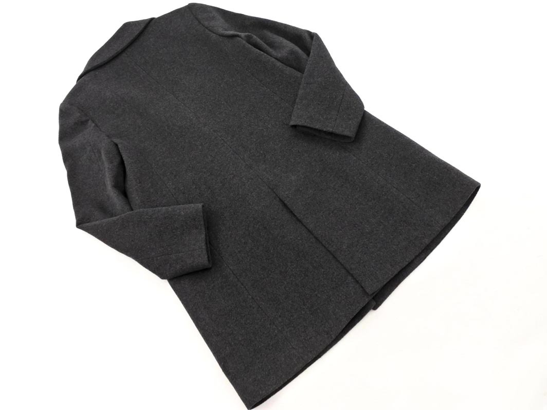 KUMIKYOKU 組曲 ウール100% チェスター コート size1/グレー ◇■ ☆ fkc8 レディース_画像7