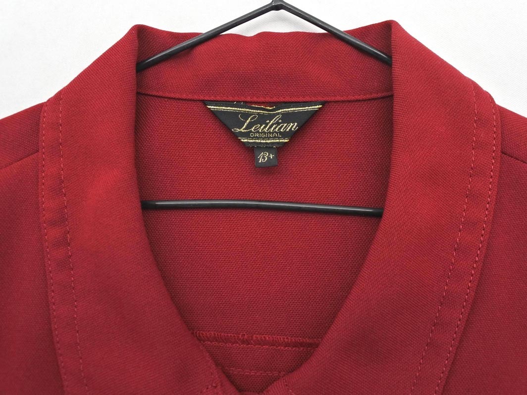 Leilian レリアン ロング シャツ size13/えんじ ◇■ ☆ fkc8 レディース_画像4