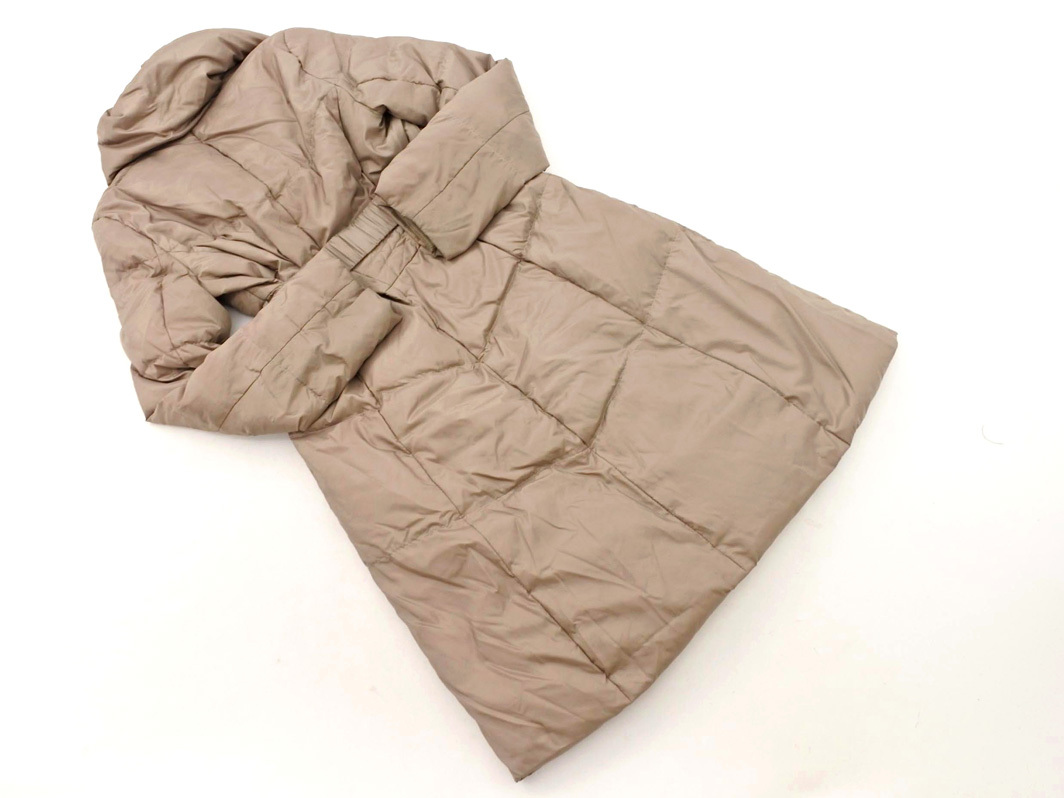 COUP DE CHANCE クードシャンス ベルト付き ショールカラー ダウン コート size36/ブラウン ◆■ ☆ fkc7 レディース_画像8