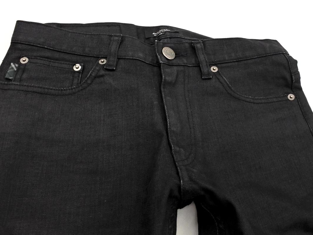 BURBERRY BLACK LABEL バーバリー ブラックレーベル スキニー デニムパンツ size73/黒 ■■ ☆ fkc8 メンズ_画像3