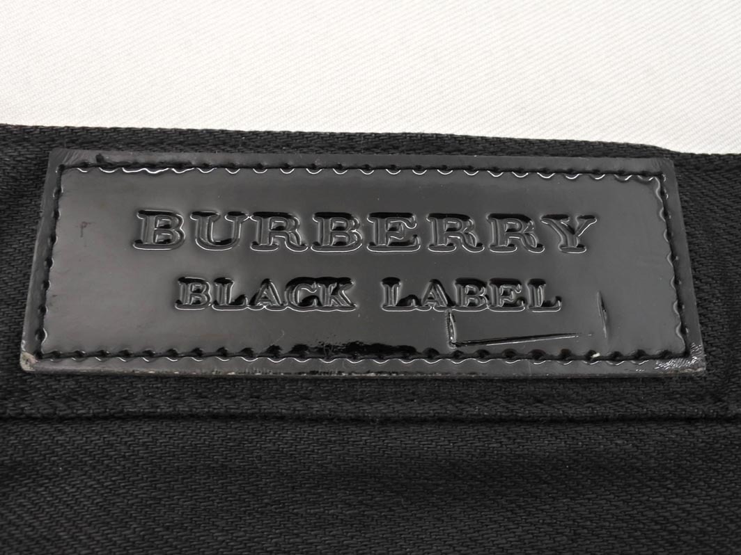 BURBERRY BLACK LABEL バーバリー ブラックレーベル スキニー デニムパンツ size73/黒 ■■ ☆ fkc8 メンズ_画像8