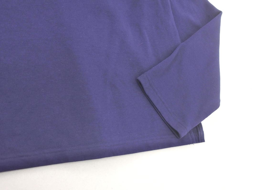 MUVEIL ミュベール ウール混 無地 カットソー size36/紺 ◇■ ☆ fkc8 レディース_画像2