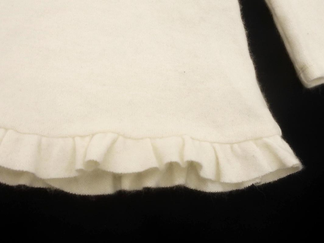 ANAYI アナイ アンゴラ混 7分袖 リボン カットソー size38/オフホワイト ◇■ ☆ fkc8 レディース_画像2