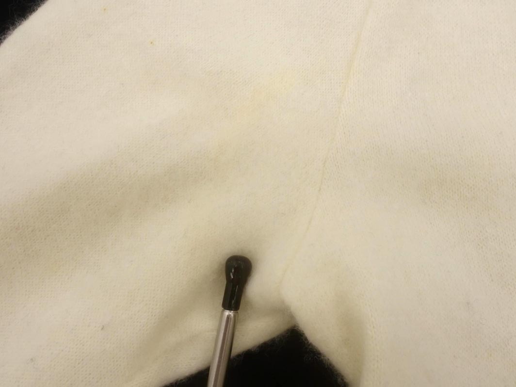 ANAYI アナイ アンゴラ混 7分袖 リボン カットソー size38/オフホワイト ◇■ ☆ fkc8 レディース_画像5