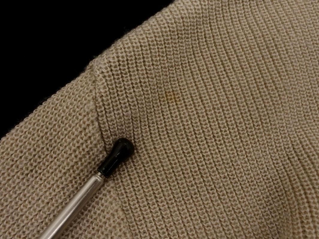 STUDIOUS ステュディオス ウール混 Vネック ニット セーター size0/ベージュ ◇■ ☆ fkc7 レディース_画像6