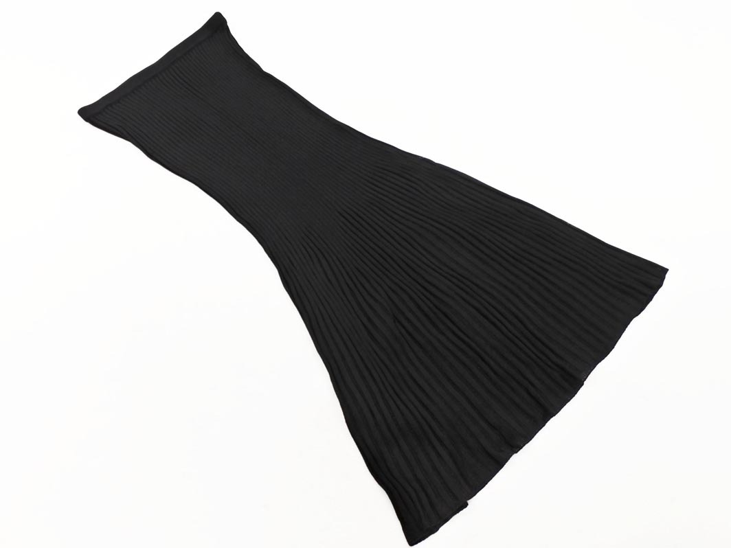 FENDI フェンディ リブ ニット ロング スカート size40/黒 ◇■ ☆ fkc8 レディース_画像1