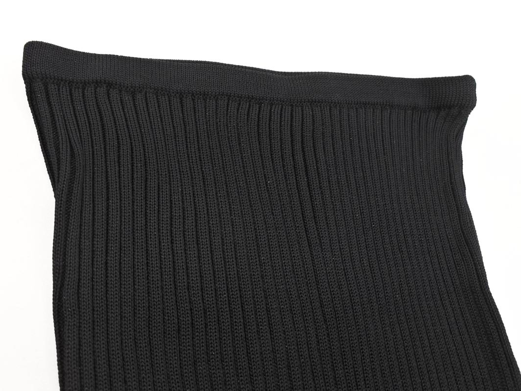 FENDI フェンディ リブ ニット ロング スカート size40/黒 ◇■ ☆ fkc8 レディース_画像3