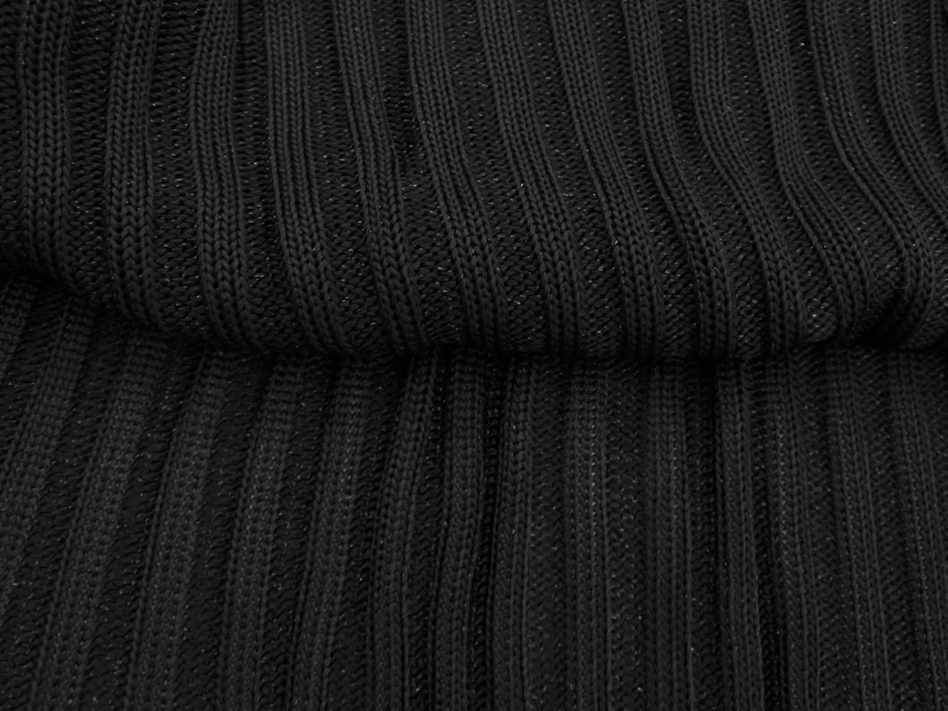 FENDI フェンディ リブ ニット ロング スカート size40/黒 ◇■ ☆ fkc8 レディース_画像6