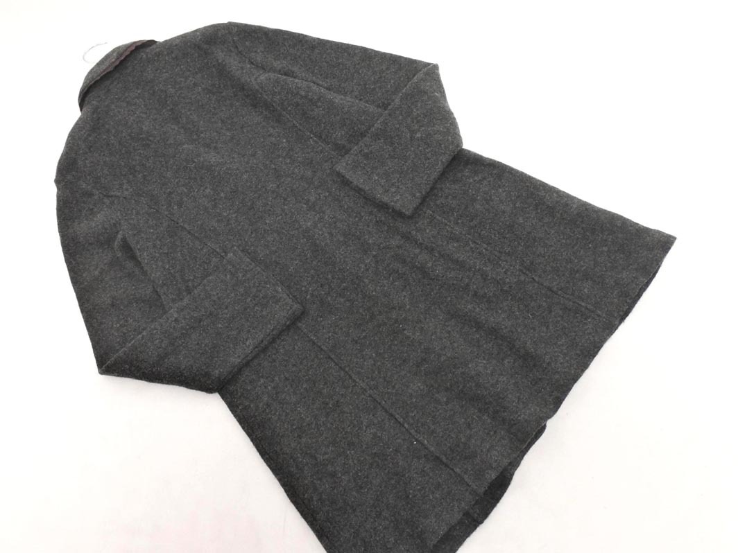 LAURA ASHLEY ローラ アシュレイ ウール100% レース ジャケット sizeM/チャコール ◇■ ☆ fkc8 レディース_画像6