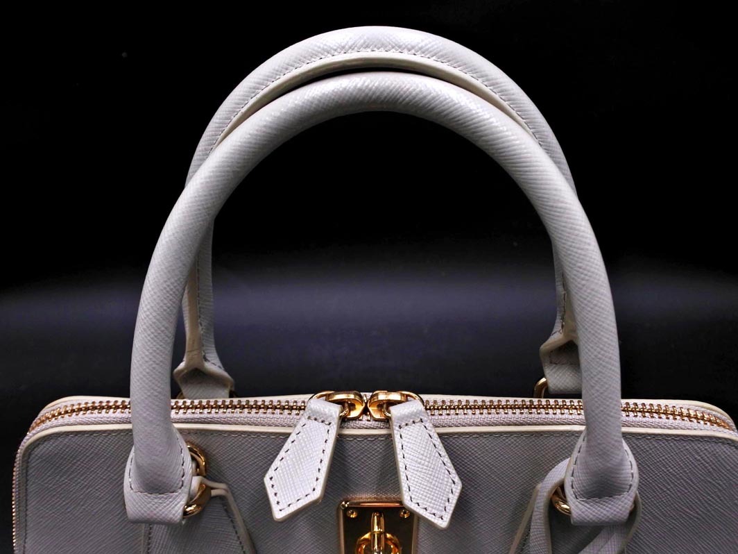 Samantha Thavasa サマンサタバサ レザー ハンド バッグ グレー ■■ ☆ fkc8 レディース_画像4