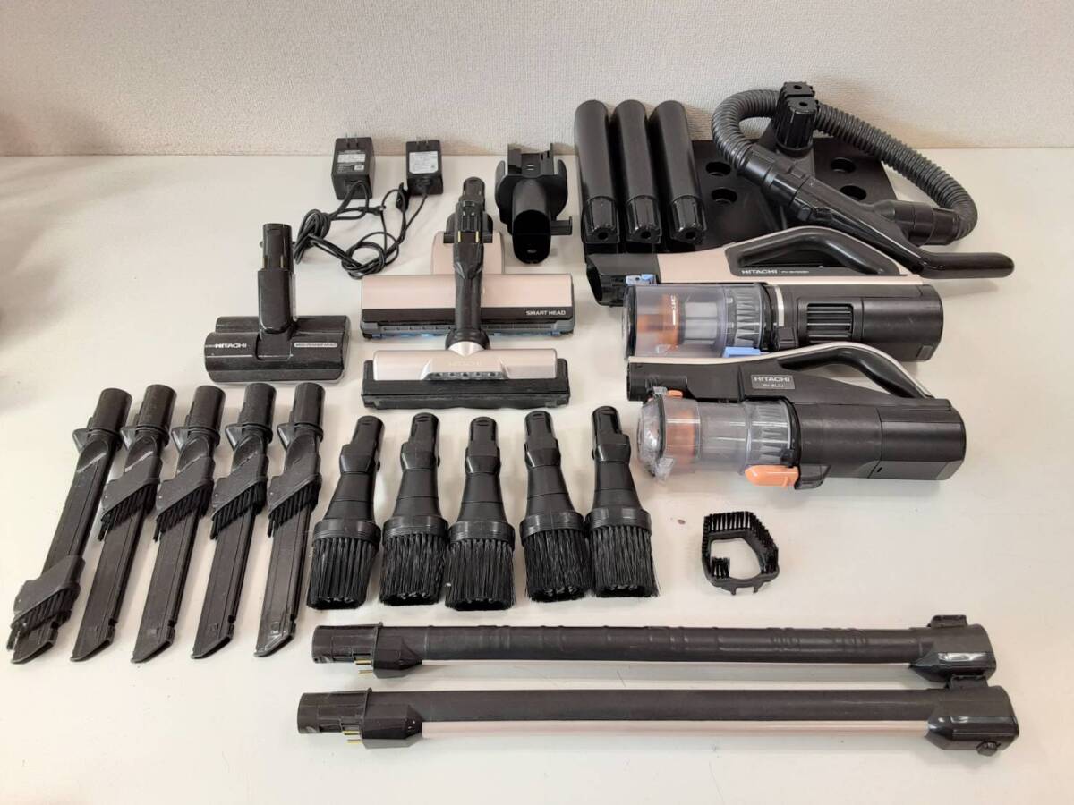 【11056 11058 こ】PV-BH900H PV-BL3J HITACHI 日立 2台セット まとめ売り 2023年製 2021年製 掃除機 コードレス_画像1