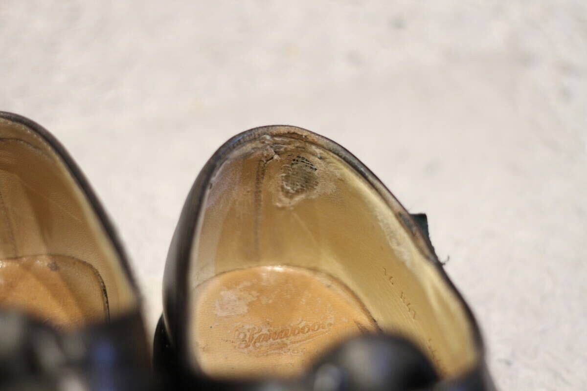 【美品/ファー】PARABOOT MICHAEL BRIDE ファーコンビ 41(パラブーツ ミカエル ブリッド ベルト REIMS CHAMBORD william チロリアン)_画像5