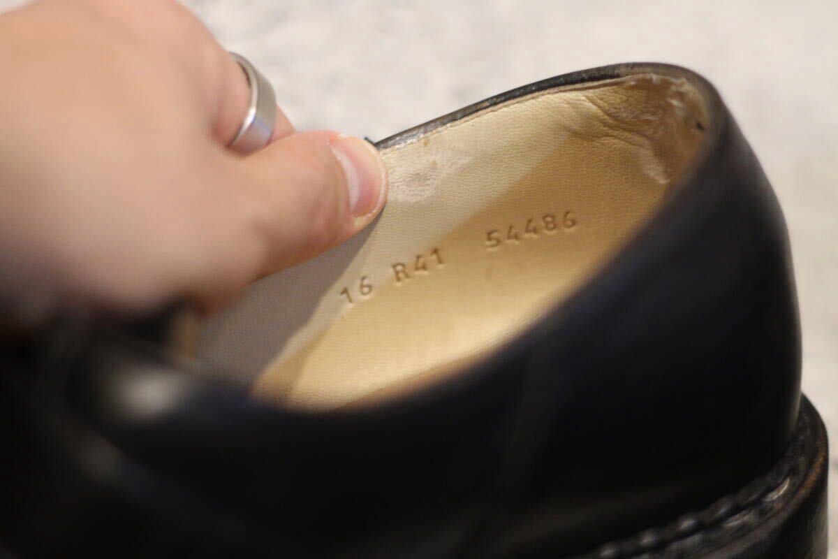 【美品/ファー】PARABOOT MICHAEL BRIDE ファーコンビ 41(パラブーツ ミカエル ブリッド ベルト REIMS CHAMBORD william チロリアン)_画像7