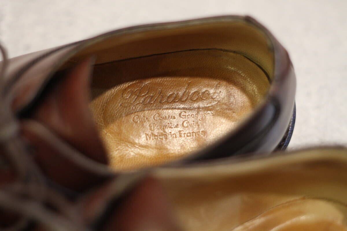 【美品/旧タグ】PARABOOT Vチップ AVIGNON 6.5(パラブーツ アヴィニョン Chambord ミカエル REIMS ランス ウィリアム William Michael_画像6