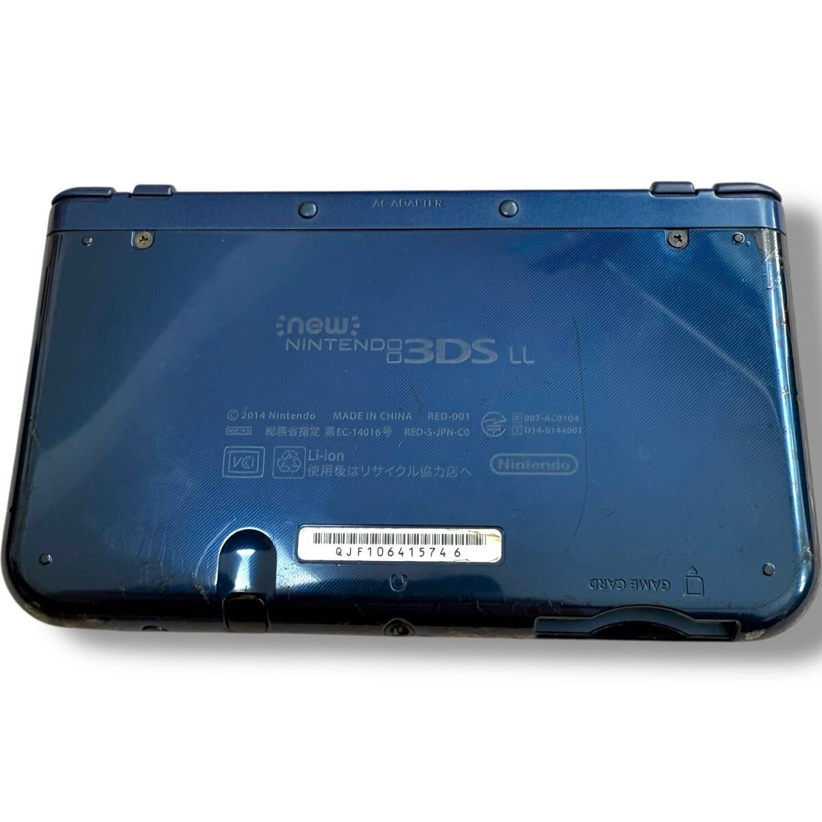 1円スタート★Newニンテンドー3DS LL メタリックブルー 本体／動作確認済 初期化済み Nintendo 任天堂 NEW 3DSLL 3DS LL NEW本体_画像2