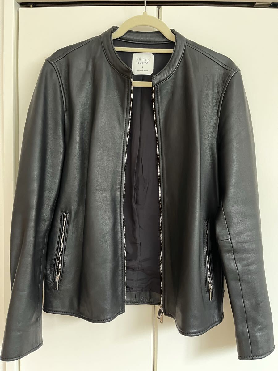 ユナイテッドトウキョウ UNITED TOKYO シングルライダース ラムレザー _画像1