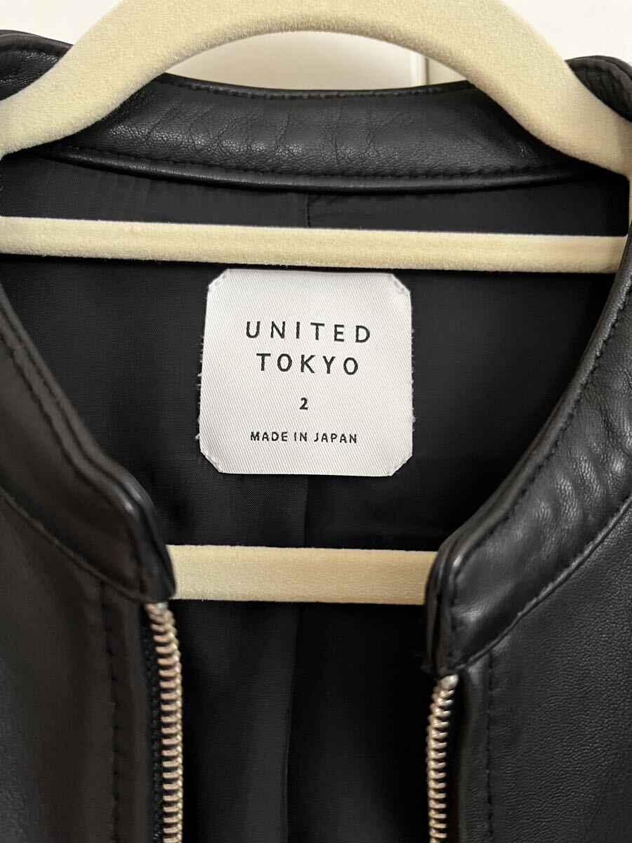 ユナイテッドトウキョウ UNITED TOKYO シングルライダース ラムレザー _画像5